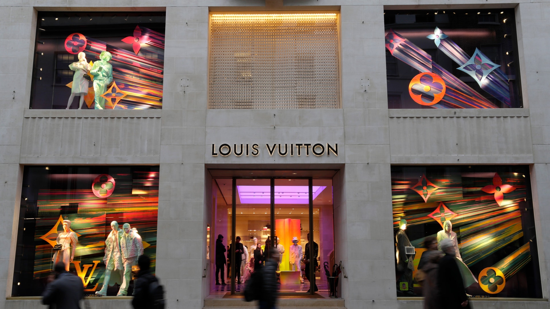 Bild på en Louis Vuitton-butik som ägs av LVMH.