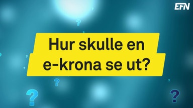 Så skulle e-kronan fungera