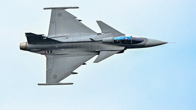 Hälsosam trend att Saab-aktien är på väg ned