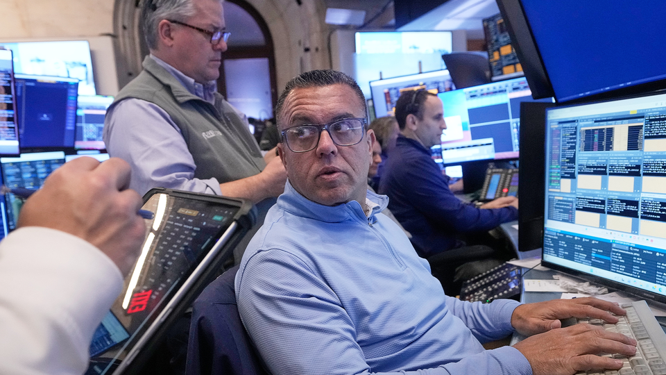 Börsmäklare på Wall Street.