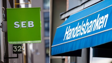 Storbankerna åt olika håll – SHB faller kraftigt