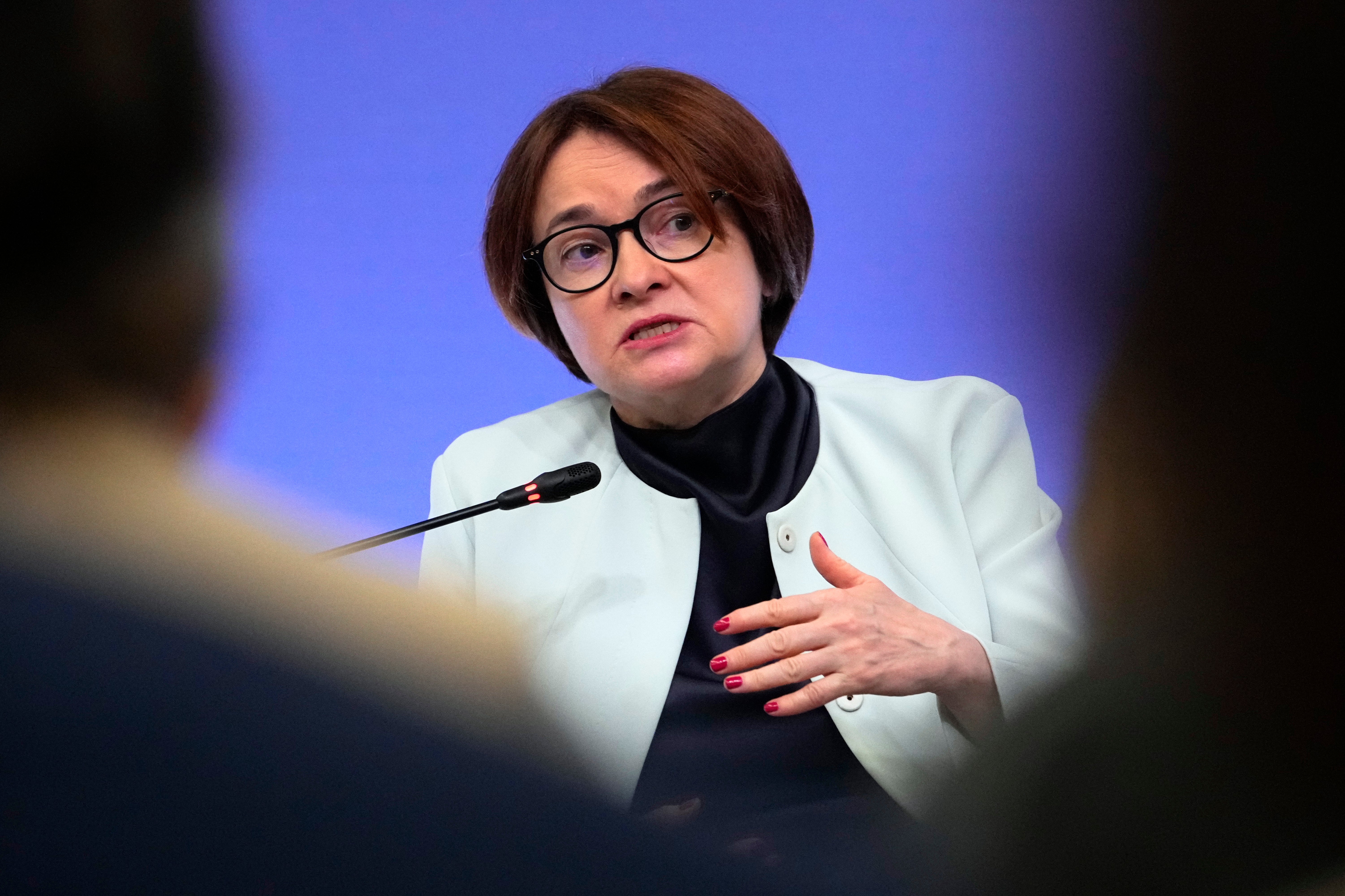 Elvira Nabiullina är chef på ryska centralbanken.