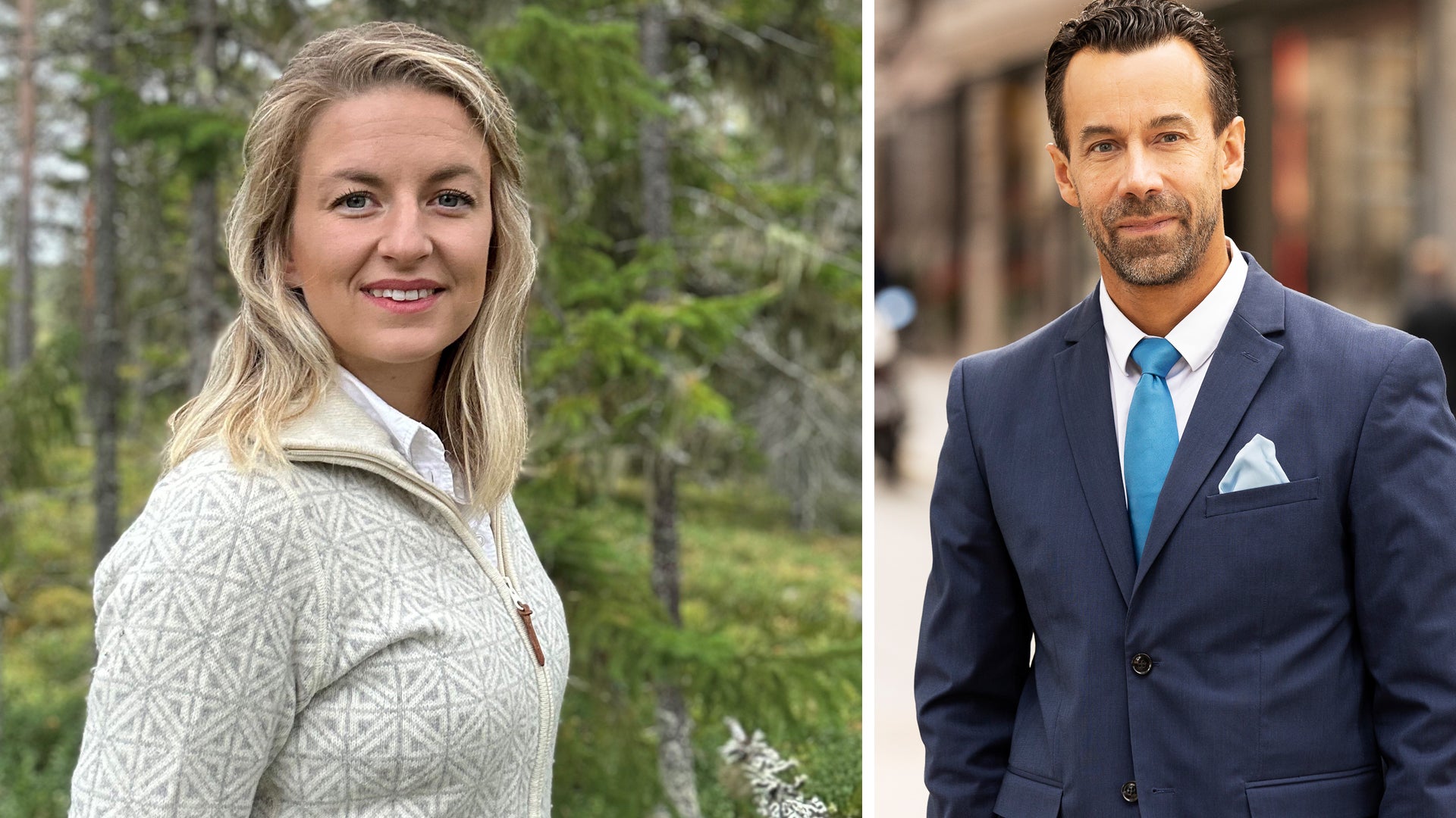 Linnea Åkerlund och Christian Kopfer