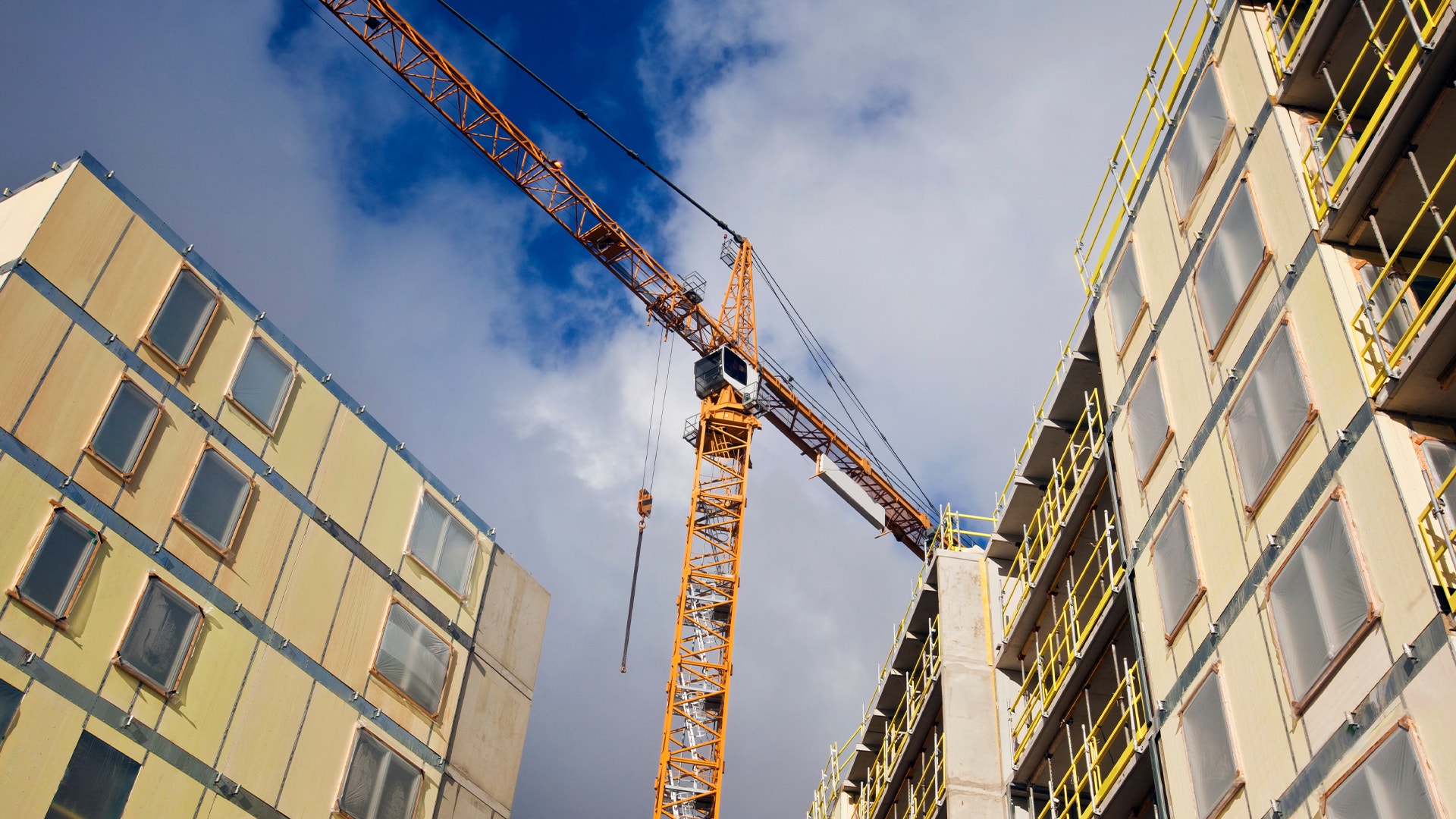 Byggarbetsplats i Stockholm.