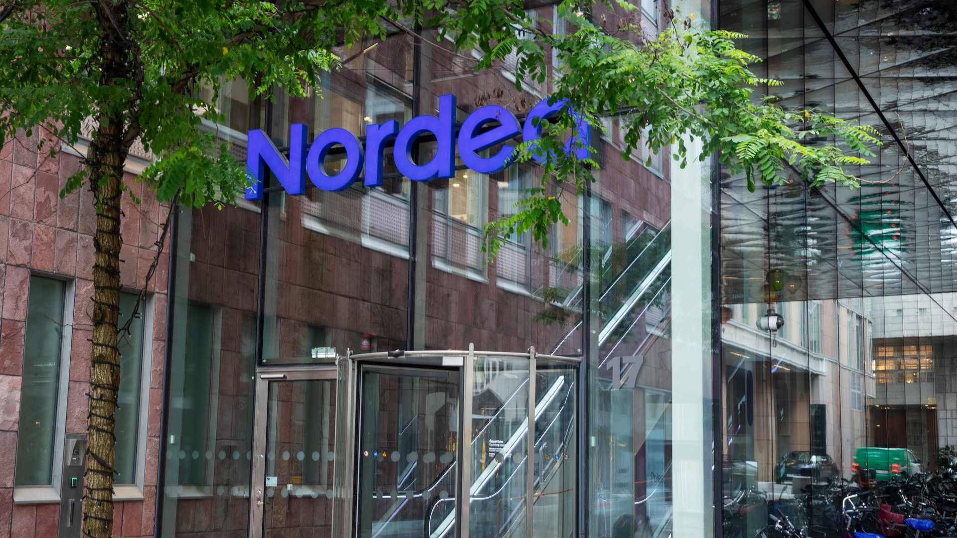 Bild på Nordea-kontor.