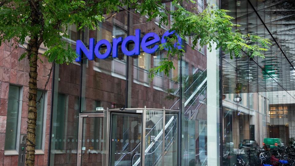 Bild på Nordea-kontor.