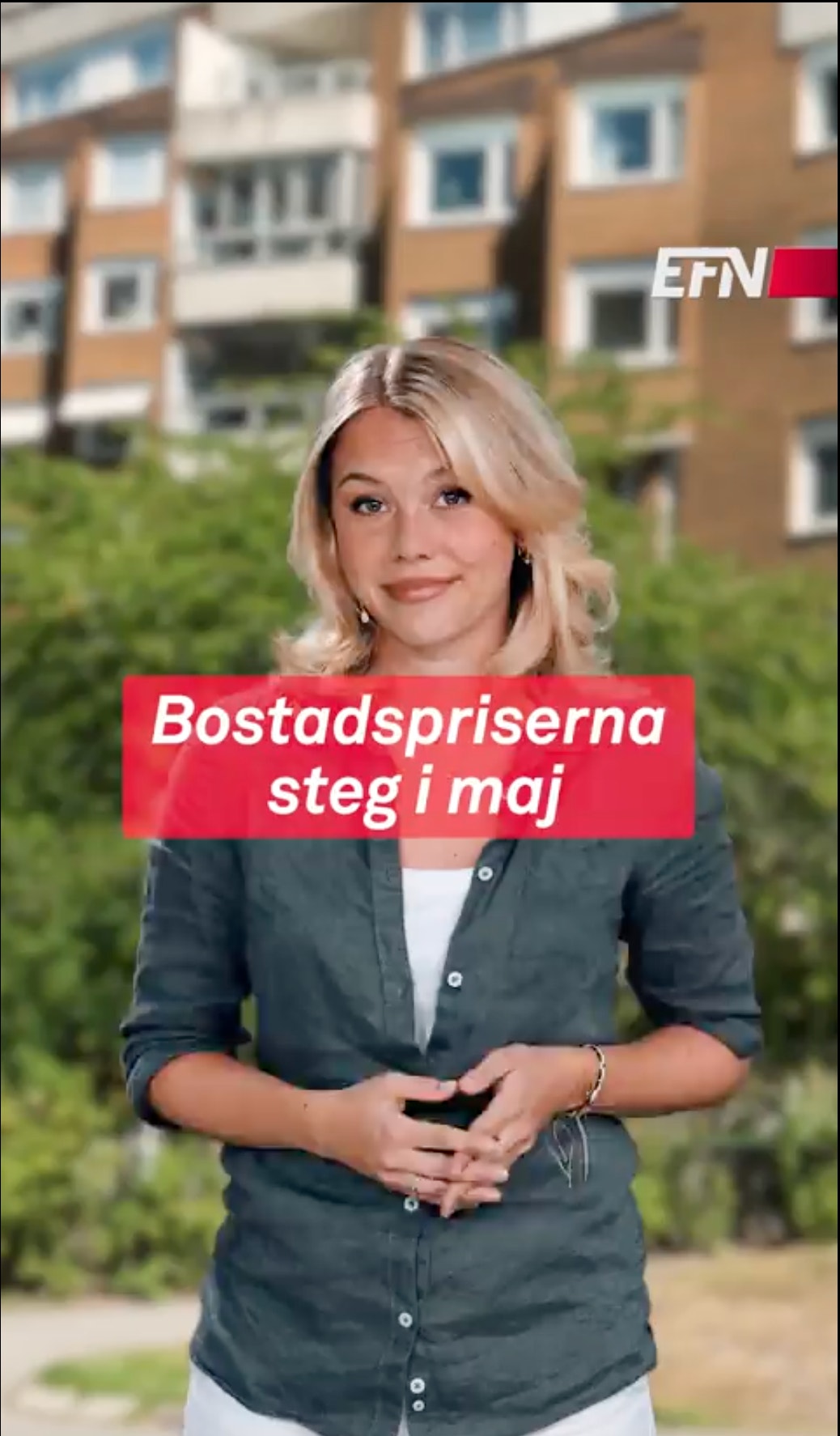 Bostadspriserna steg i maj