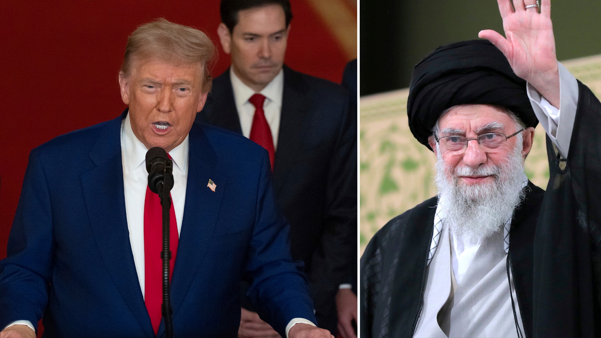 USA:s president Donald Trump och Irans högsta ledare Ali Khamenei.