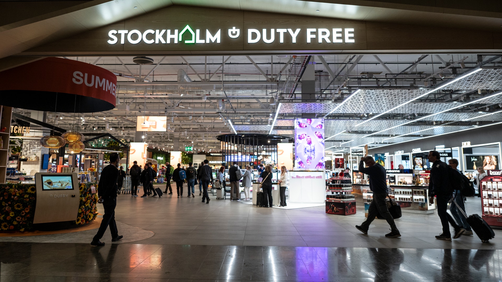 Shoppingavdelningen på Arlanda.