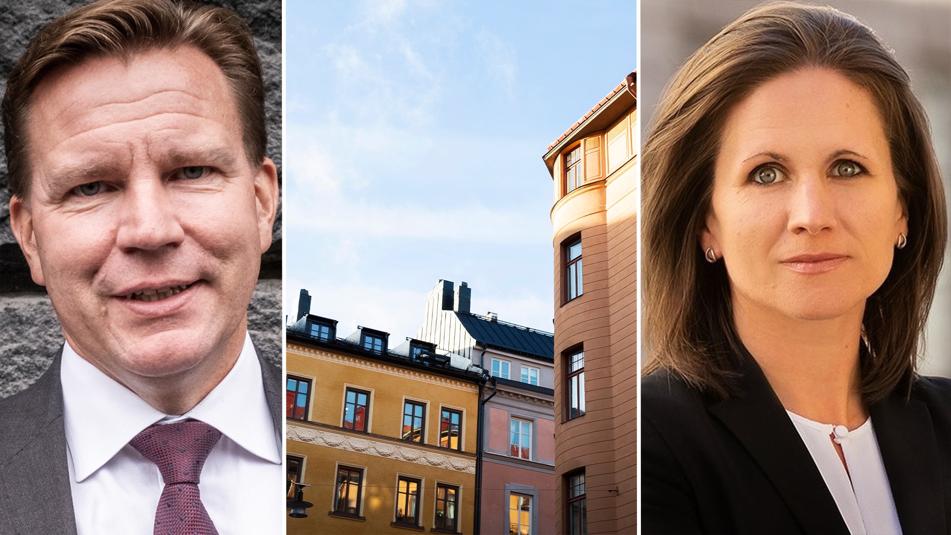 SEB:s chefsekonom Jens Magnusson och Helena Bornevall, seniorekonom på Handelsbanken.