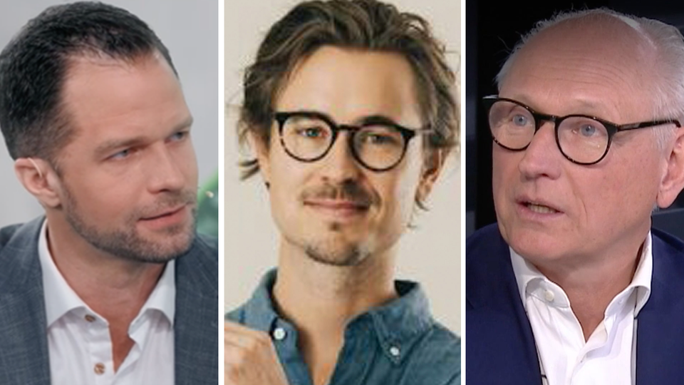 David Bagge, till vänster. Carl-Henrik Söderberg i mitten. Anders Roslund, till höger.