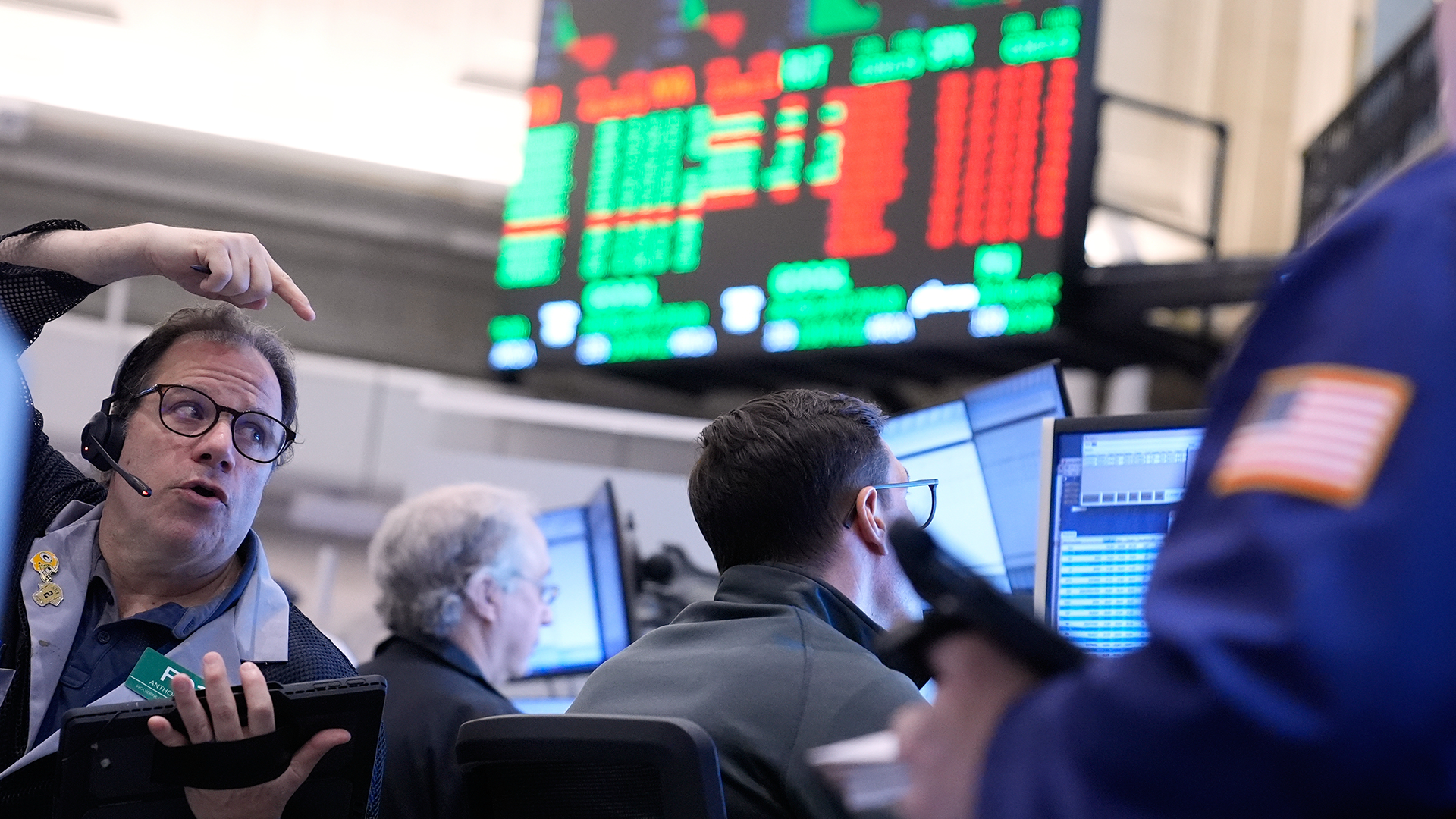 Börsmäklare på New York Stock Exchange.