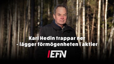 Karl Hedin släpper inte skogen: ”Den är inflationsskyddad”