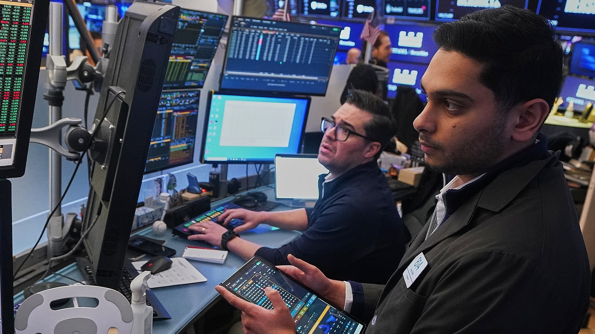 Börsmäklare på Wall Street.