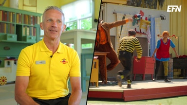 Här kommer Pippi Långstrump, men var är alla barnen?