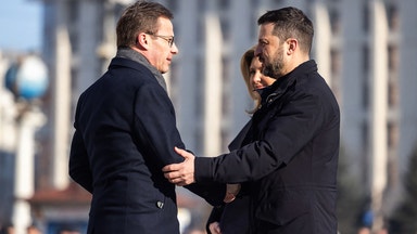 Kristersson om svensk trupp i Ukraina