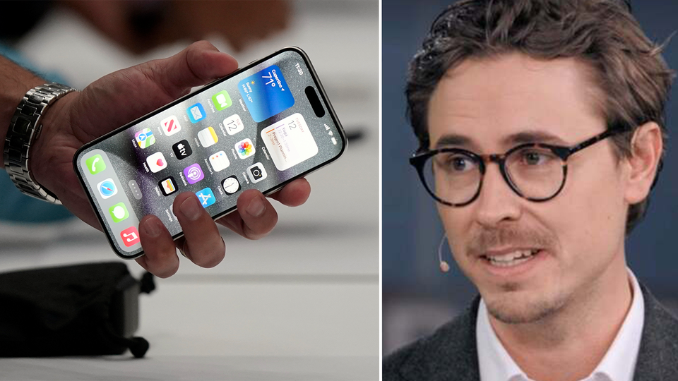 Carl-Henrik Söderberg på Ålandsbanken inför Apples event.