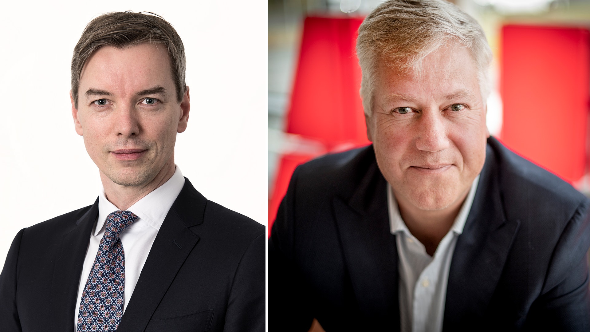 Sebastian Kuenne till vänster och Morten Wierod till höger.