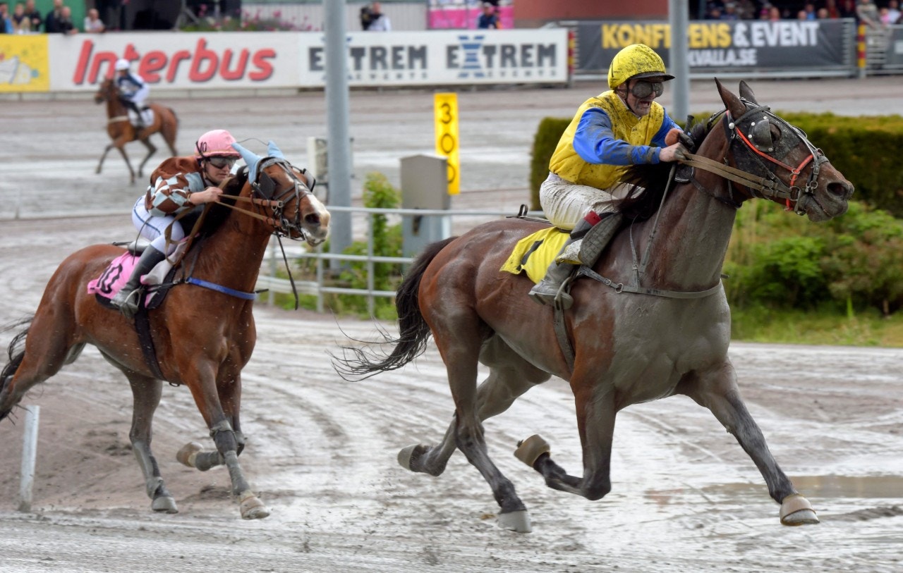 Aigle Jenilou och Be Mine de Houelle möts igen på Åby. Foto: Martin Langels, ALN