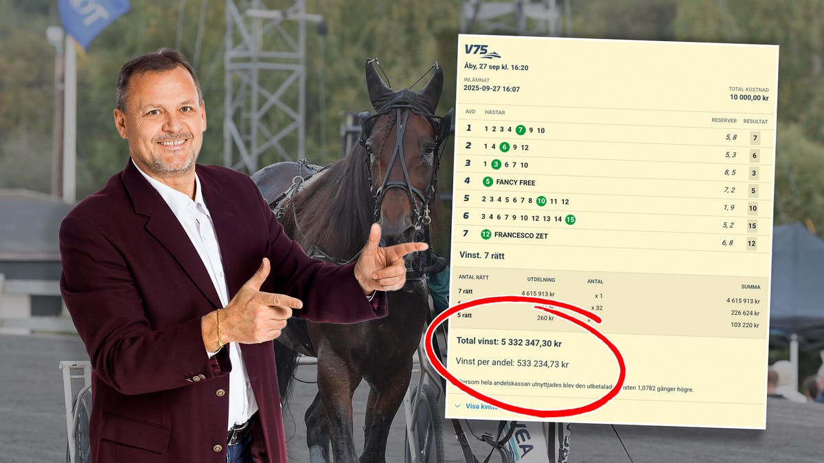 Erland storvinst på V75