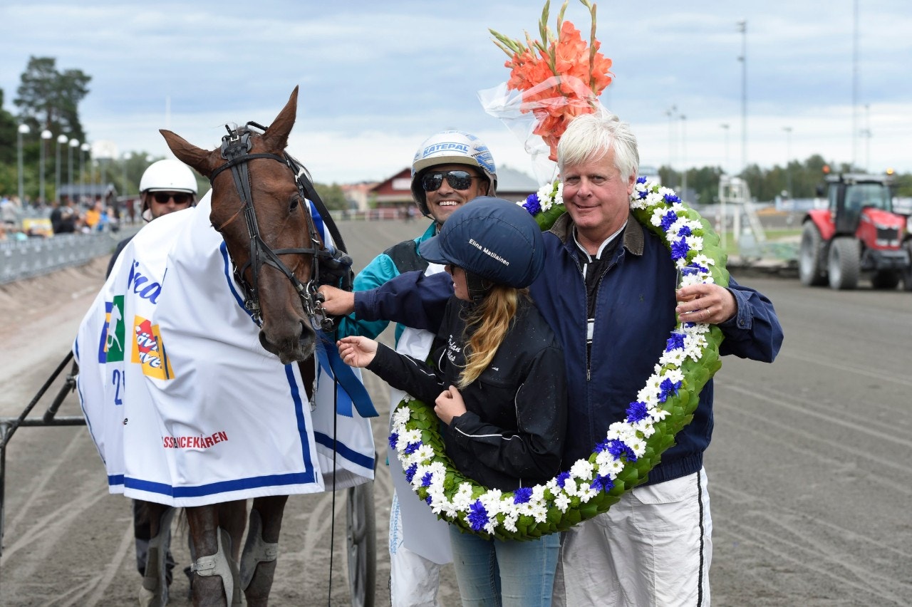 Betting Gangster visar toppform igen. I Breeders Crown på Axevalla slog han ett välmeriterat gäng. Foto: Christer Norin, ALN