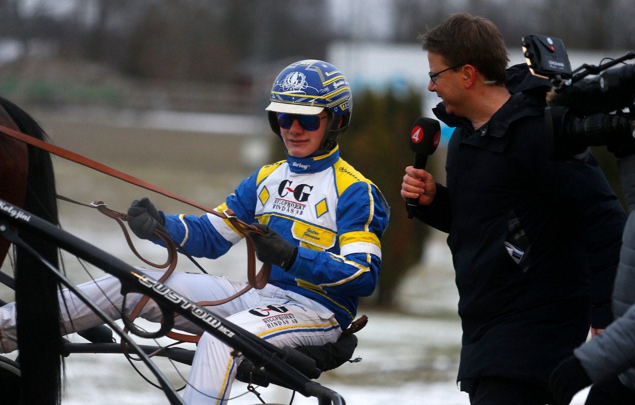 Gustav Johansson höll sig väl framme på Åby. Foto: Hanold, ALN
