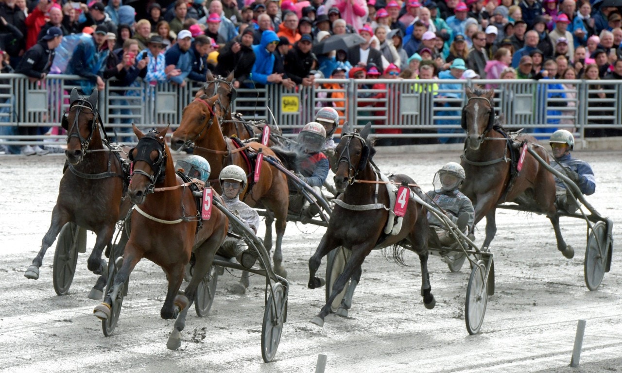 Drygt 21 000 åskådare såg Dijon vinna Elitloppet. Foto: Martin Langels, ALN