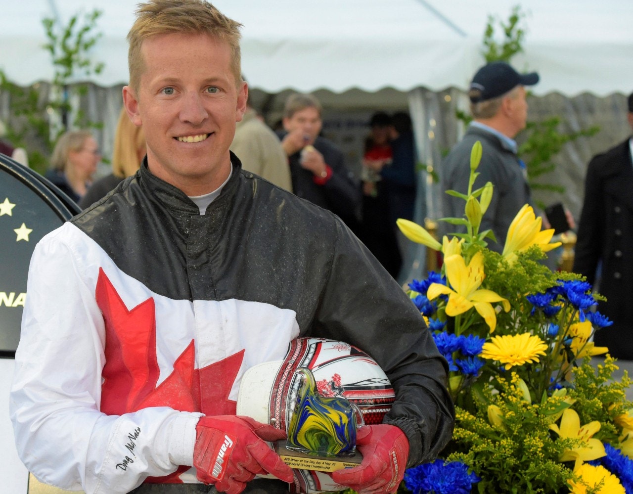 Efter två nya segrar i Eskilstuna, har Doug McNair tagit täten i Kusk-VM. Foto: Martin Langels, ALN