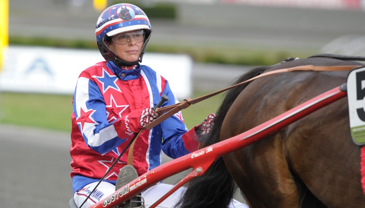 Kerryn Manning vid ett besök på Solvalla 2018. Foto: Leif Norberg, ALN