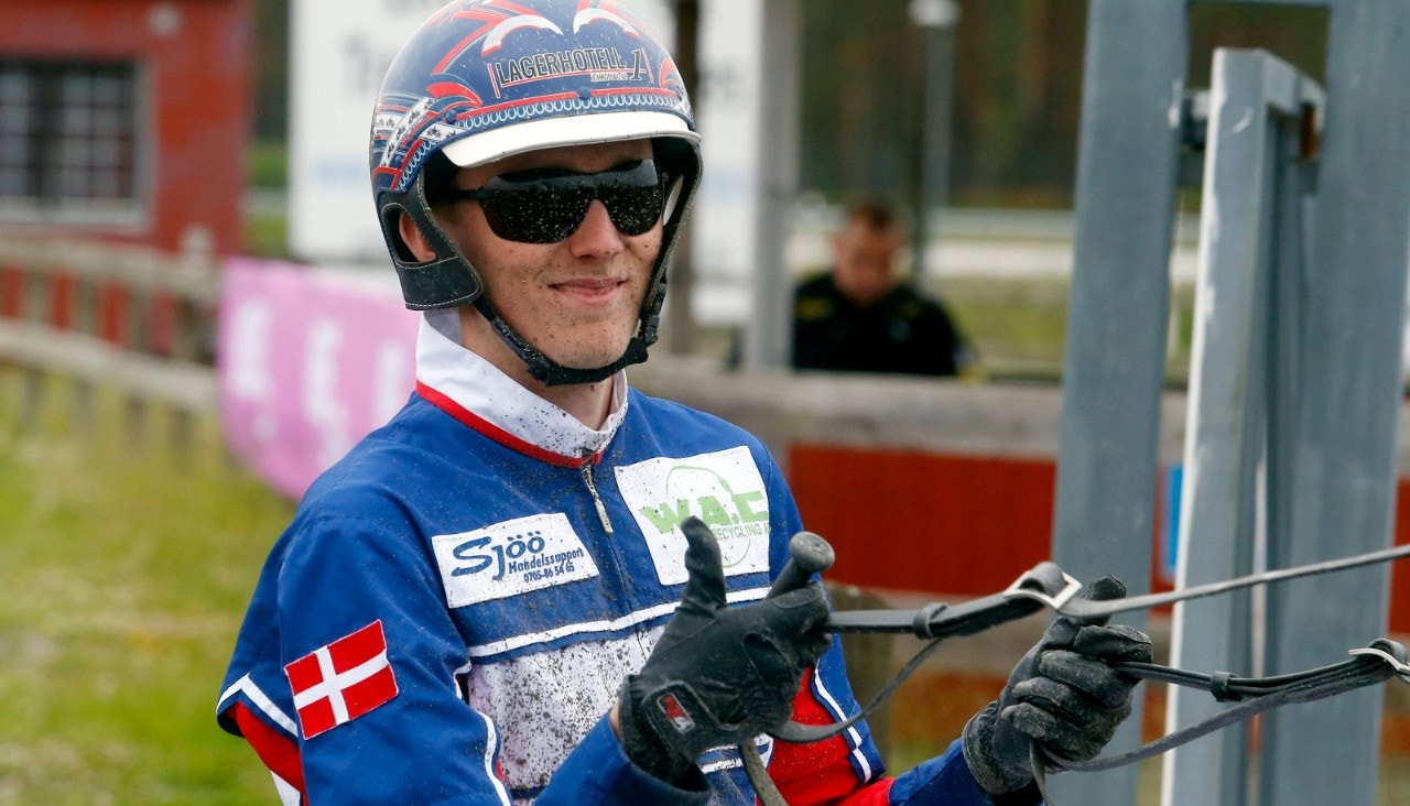 Victor Rosleff kör vår vinnaren Del Ray Pellini. Foto: Hanold, ALN