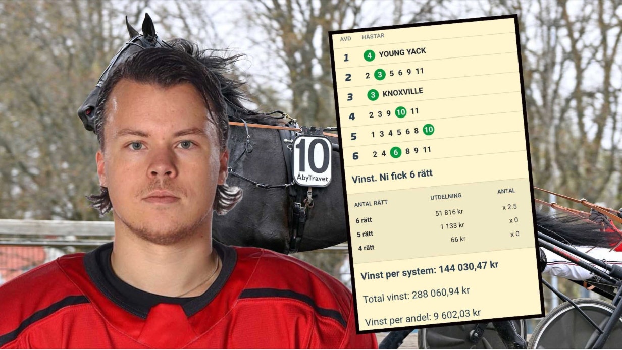 Fullträff på Solvalla – 288 000 kronor inspelat