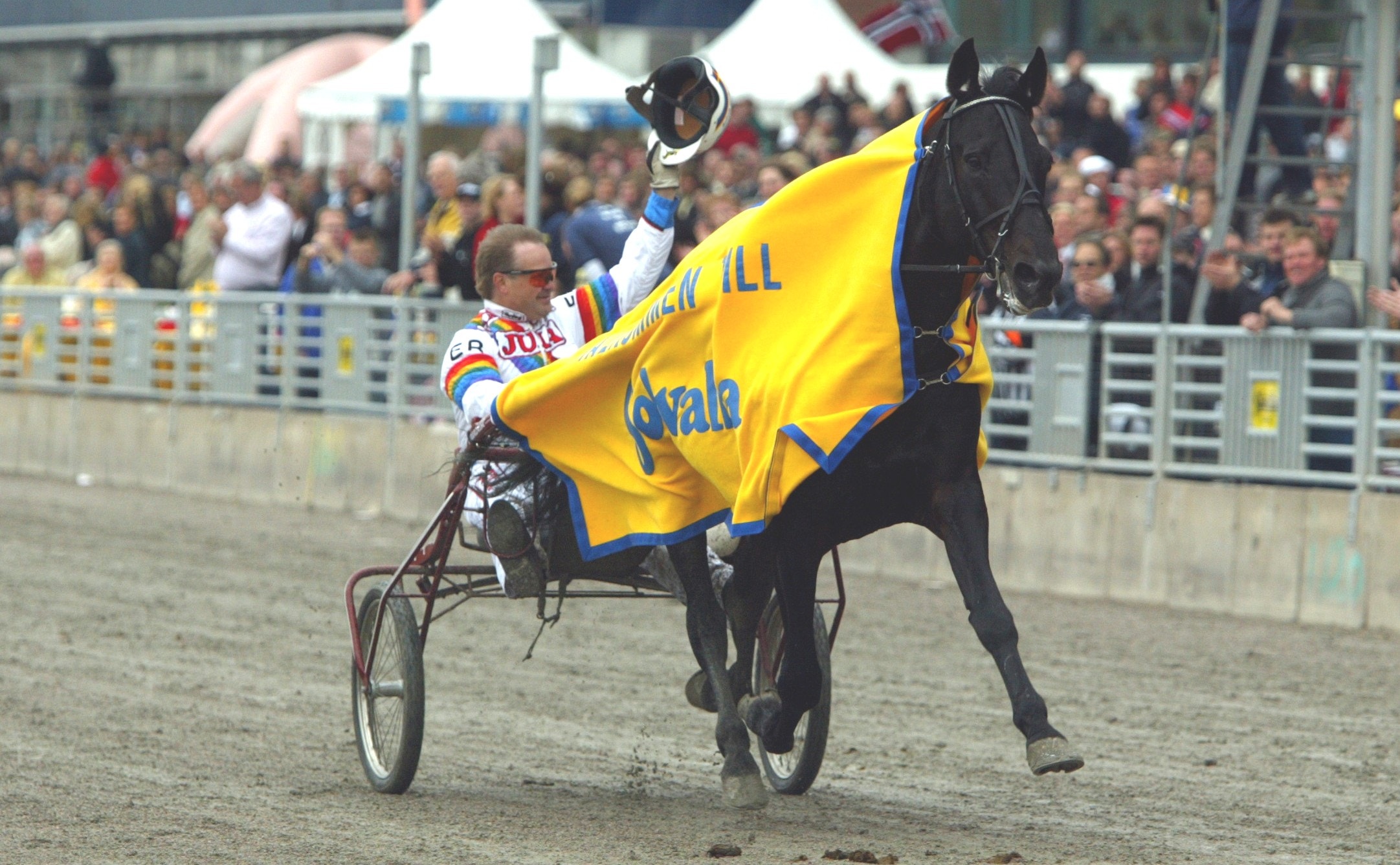 Copiad öppnar Elitloppet 2005, elva år efter den klassiska duellen mot Pine Chip. Foto: Micke Gustafsson, ALN