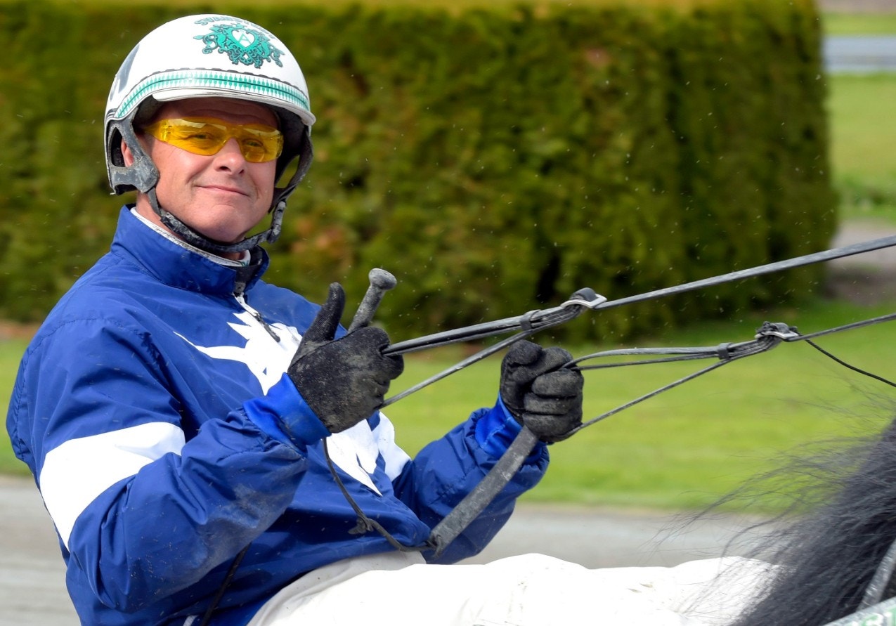 Åke Svanstedt har planer på att tävla i Prix d'Amérique med Six Pack. Foto: Martin Langels, ALN
