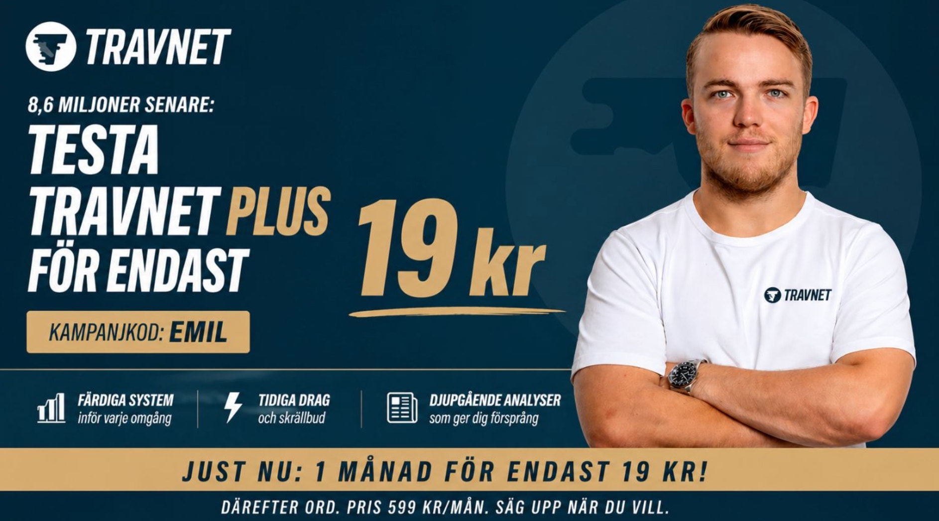 8,6 miljoner senare – testa Travnet PLUS för 19 kr