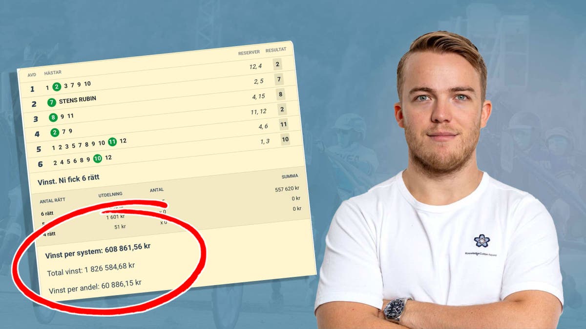 Emil Berglund storvinst fredag V64