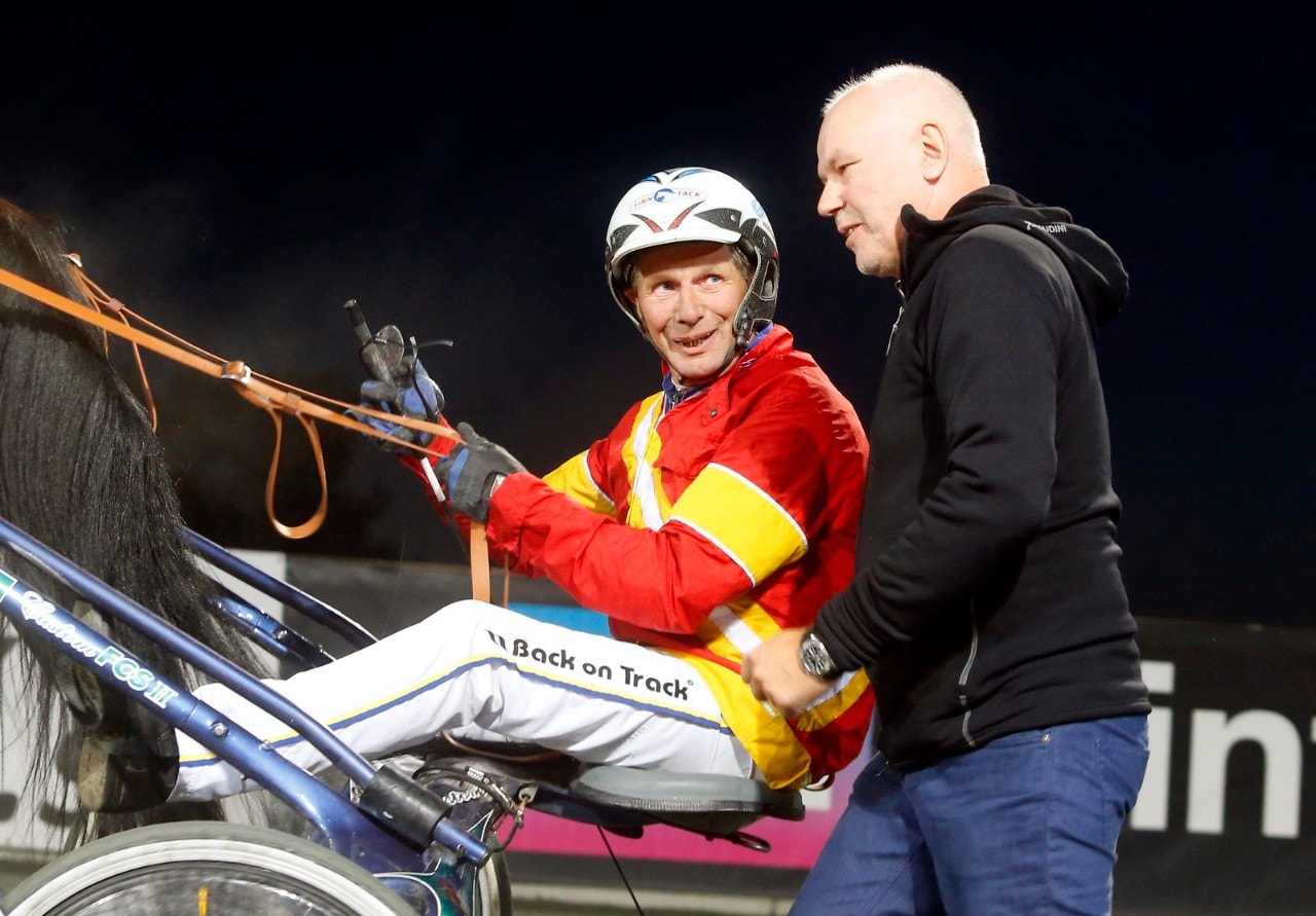 Jorma Kontio och Timo Nurmos tog hem Suur-Hollola med vinstmaskinen Hachiko del Veluwe. Foto: Hanold, ALN
